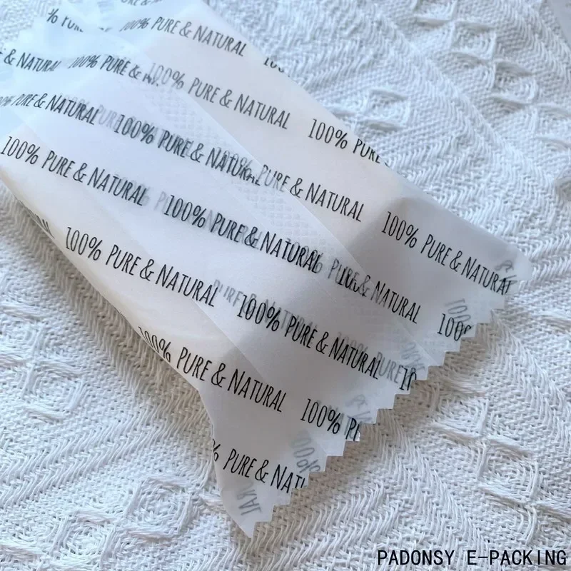 100pcs/lot 80% Transparent Wax Paper Handmade Soap Wrapping Paper Gift Wrapping Paper Packaging for Small Order Customzied LOGO