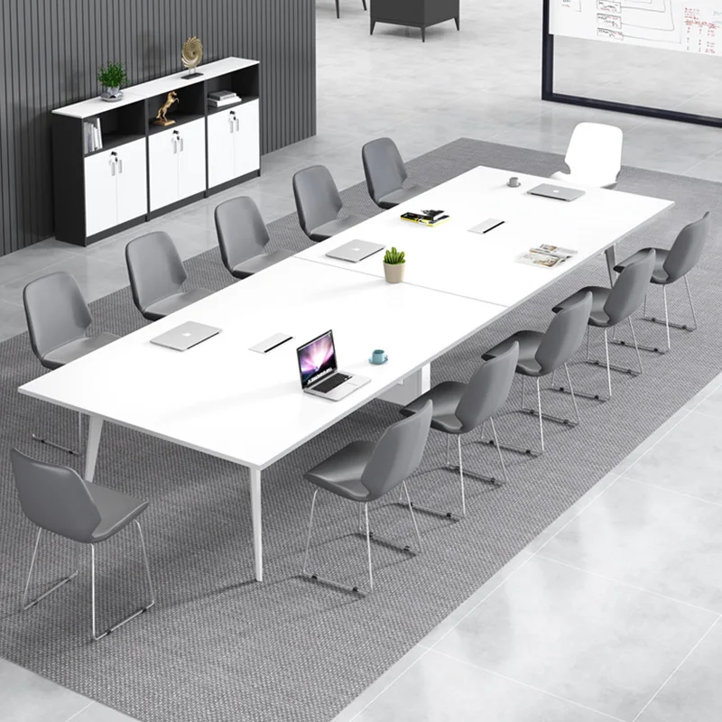 

Simple Modern Office Small Conference Room Negotiation Table and Chair Combination Long Large Rectangular Conference Table