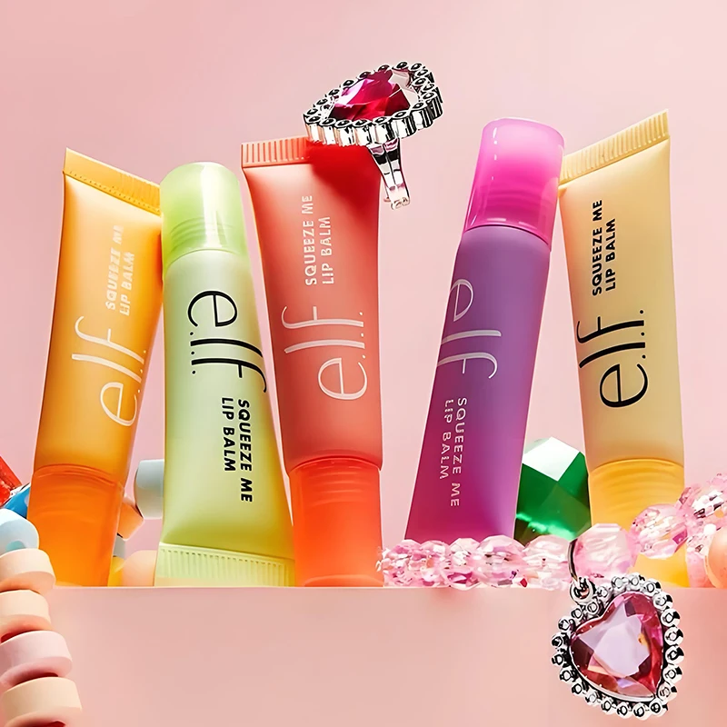 Hot Elf Brand Fruit Gloss Lip Balm 2Pcs Duo Set Bubblegum-Cherry Mango-Watermelon multicolored Radiant Color Lip Gloss Cosmetics