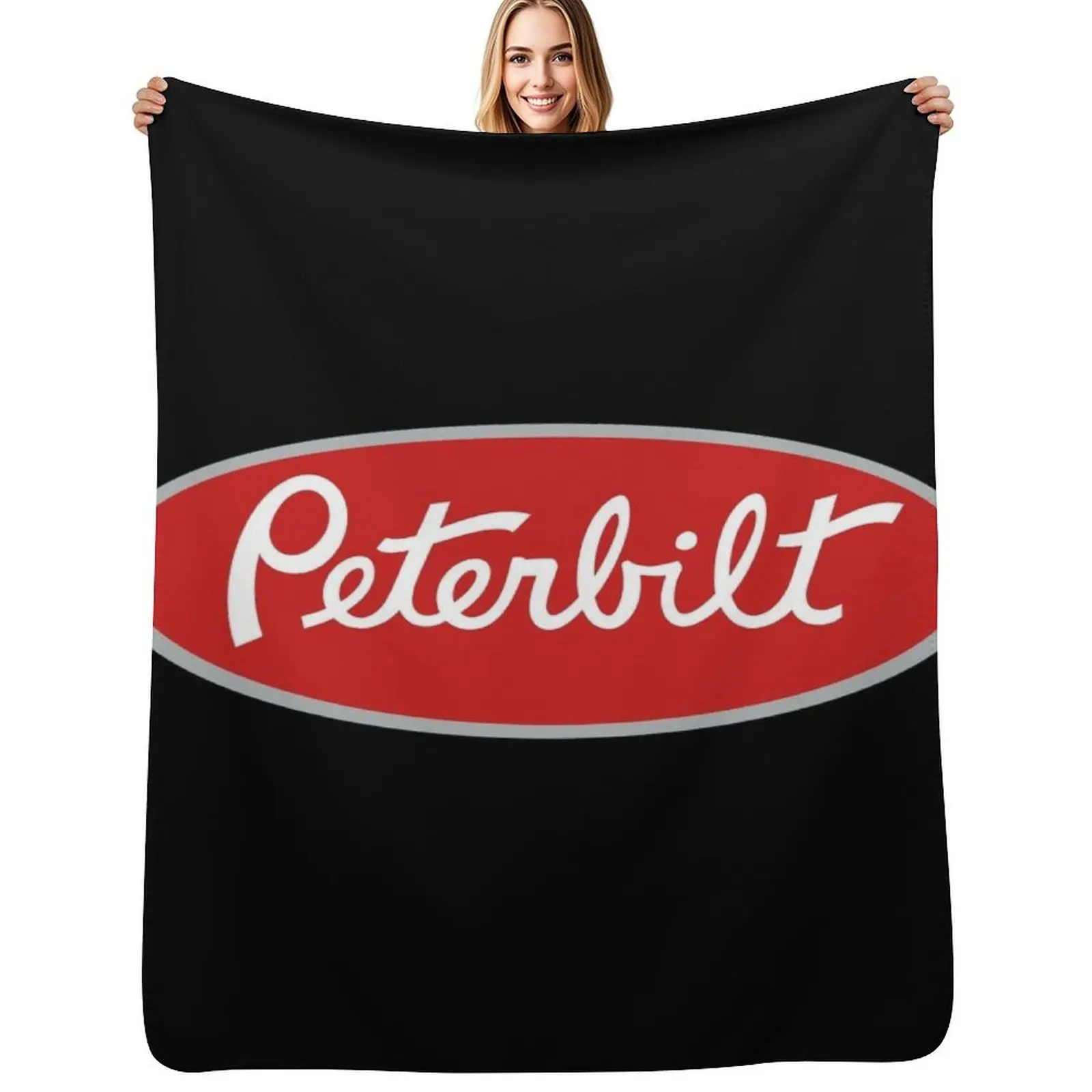 Peterbilt Throw Blanket Cozy Sofa Blanket for TV Watching Napping
