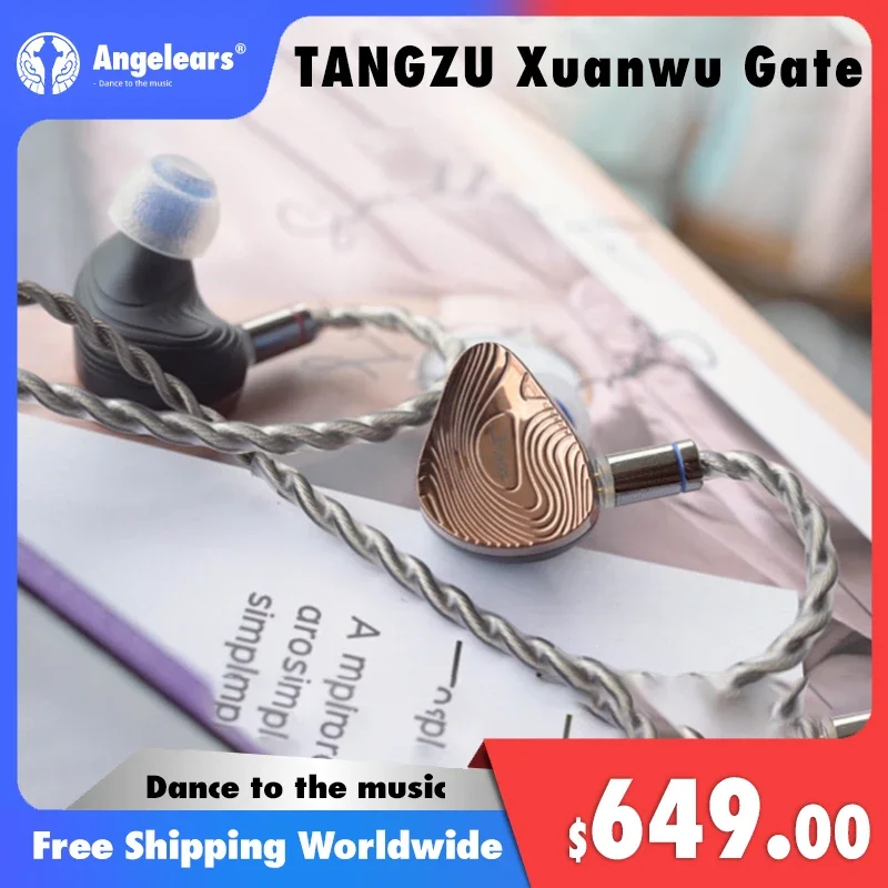 TANGZU Xuan Wu Gate 10mm 1 Dynamic Driver 4 Balance Armature 2 Sonion EST IN EAR MONITORS Multi-Drive Wired Earphones Hifi IEM