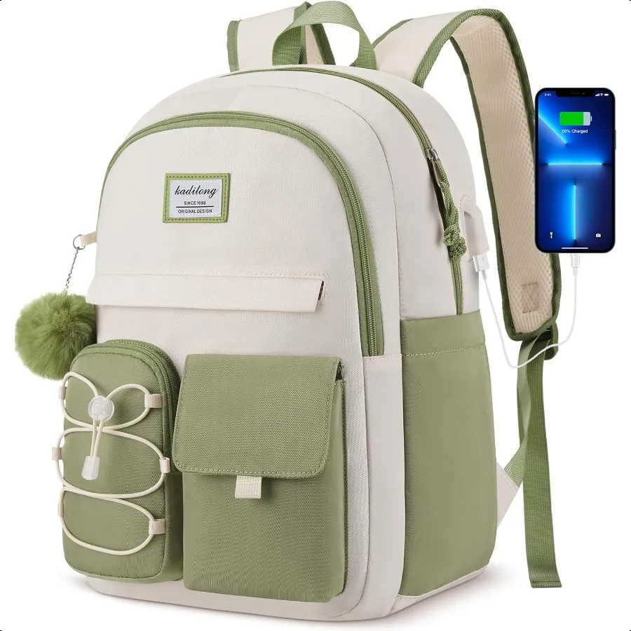 

Laptop Backpack WomenBookbag for Teen Girls College Secondary School Travel Mochila Escolares Mujer Nia