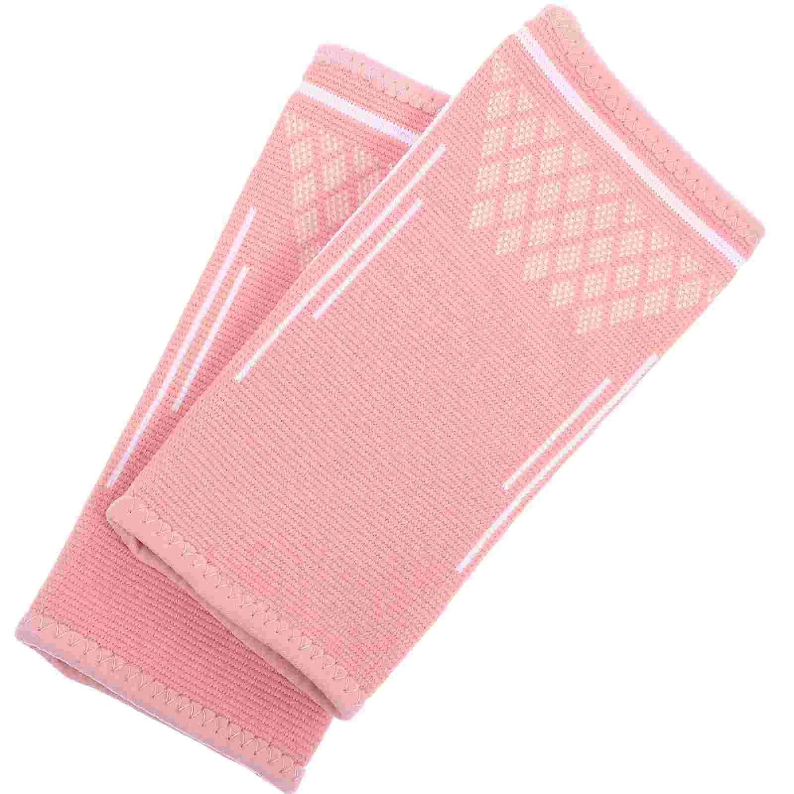 Volleyball Arm Guard Sports Wrist Band Brace Pink Nylon Sleeves for Girls Student