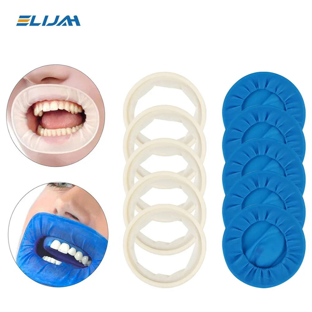 

Denspay 1/5/10 pcs Dental O Shape Mouth Opener Rubber Sterile Mouth Opener Oral Cheek Expanders Retractor Rubber Mouth Opener