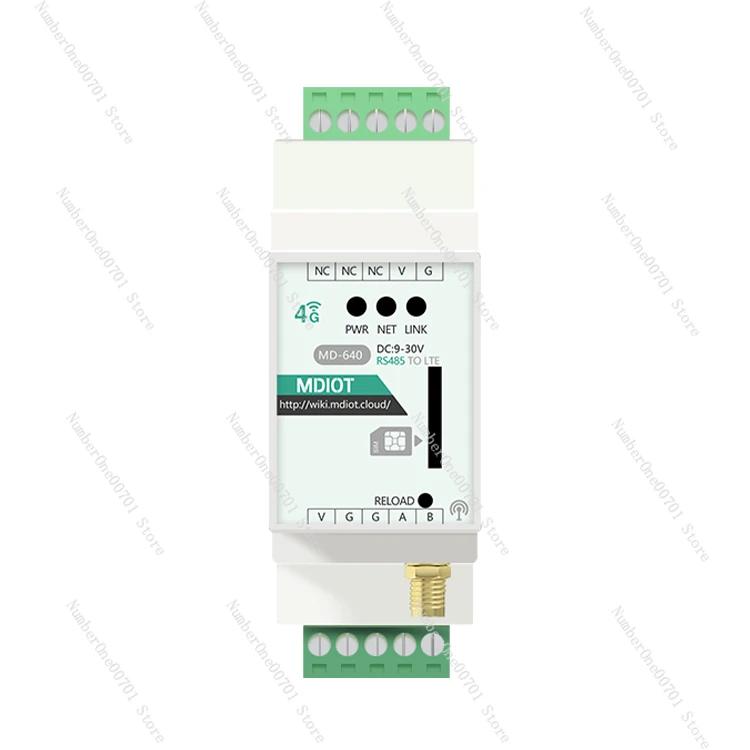 

4G IoT Cat1 Module MQTT Gateway Dlt645 to Modbus485json Meter Reading Guide Rail