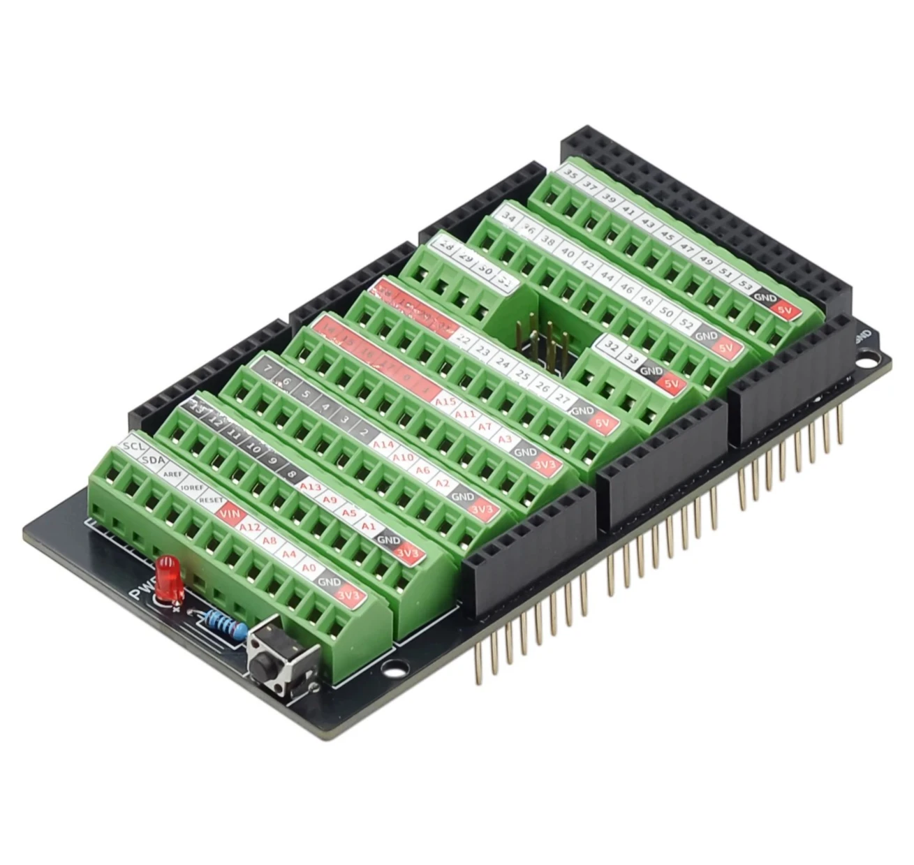 MEGA 2560 GPIO terminal board expansion module does not include acrylic development board
