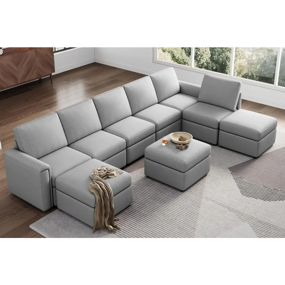 

Couch Living Room Sofas Modular Sectional Sofa Modular Sectional Sleeper Sofa With Memory Foam Ottomans Grey Sofy Do Salon Chair