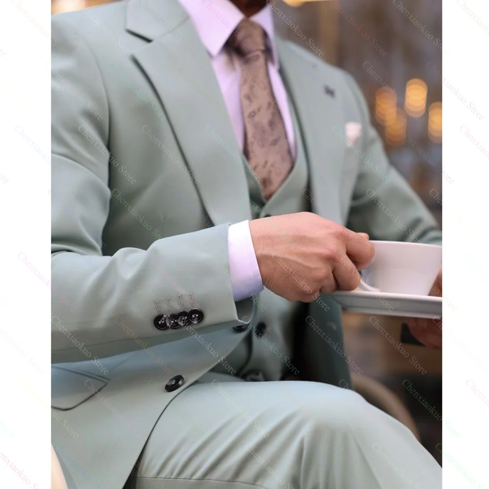 Jas Pria 3 Potong Kerah Takik - Men Formal Wear 2025 ulasan dan harga