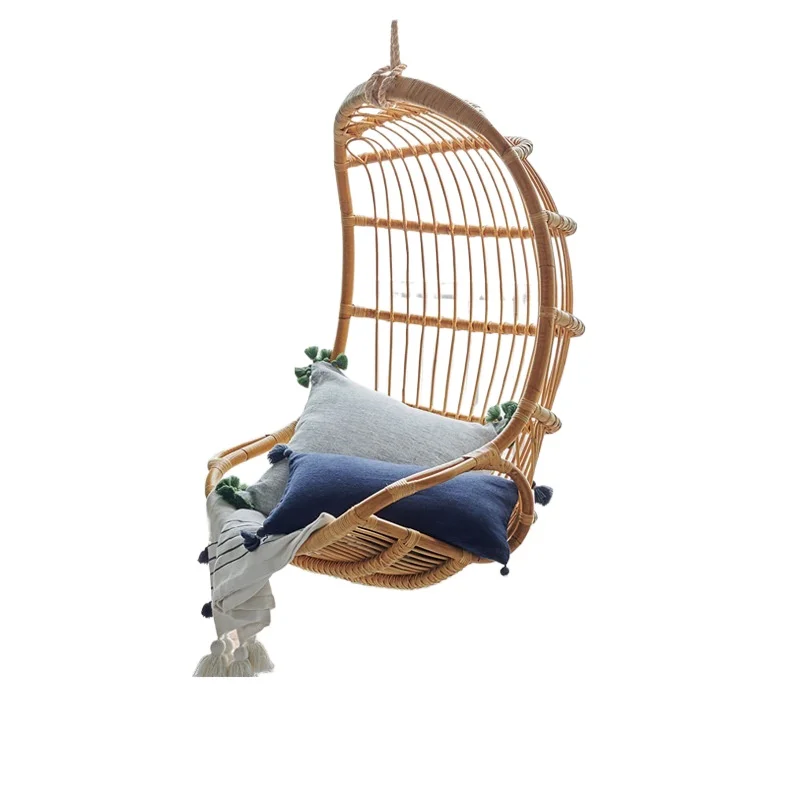 

Leisure B & B holiday wind rattan hanging chair, lazy balcony bedroom rocking chair, living room bird cage swing hanging basket