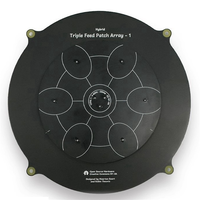 A29F-4Pcs 150Mm Triple Feed Patch 5.8Ghz 14Dbi Pagoda Array FPV Antenna Image Transmitter Flat Panel Antenna Black