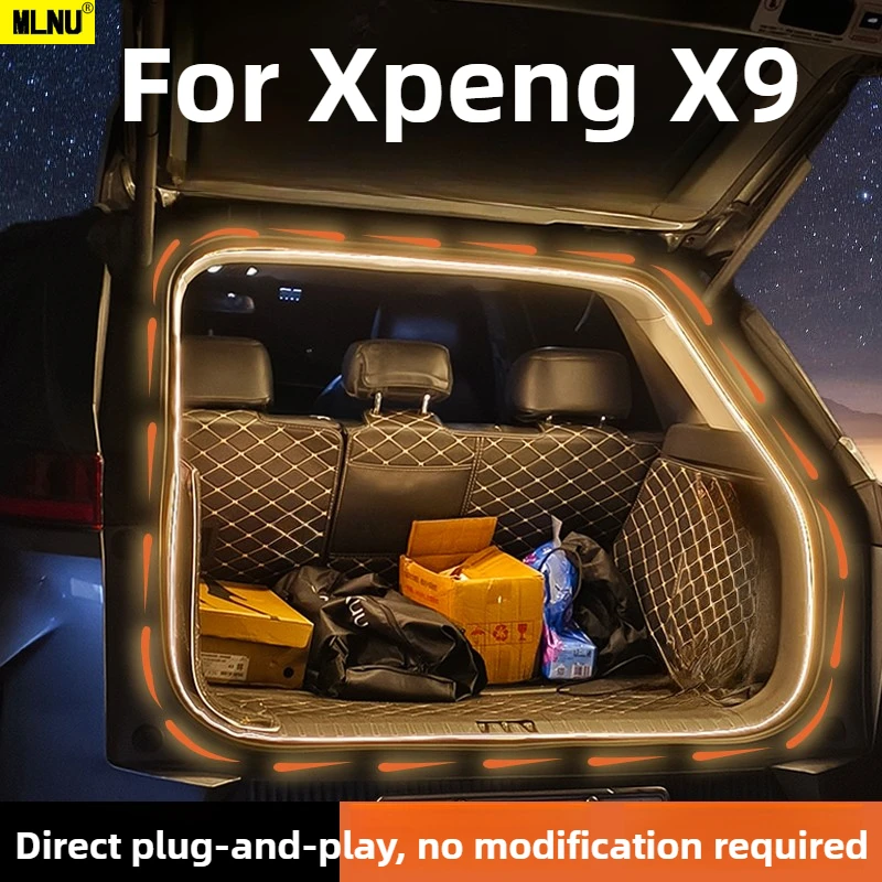 

Внутреннее освещение ботинок для Xpeng/xiaopeng X9 Accessorie 2026/2025, водонепроницаемая и скрытая установка, Plug and play, прочный 2022-2024