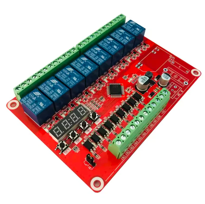 Programmable Time Relay Module Trigger Jog Self-locking Delay Cycle Timing Switch Control