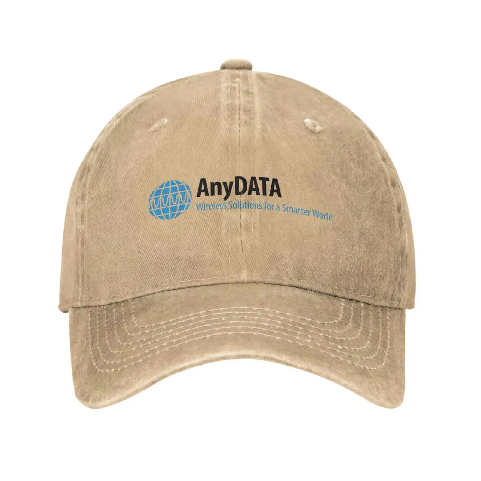 Anydata Logo Mode Qualität Denim Cap Strick mütze Baseball Cap