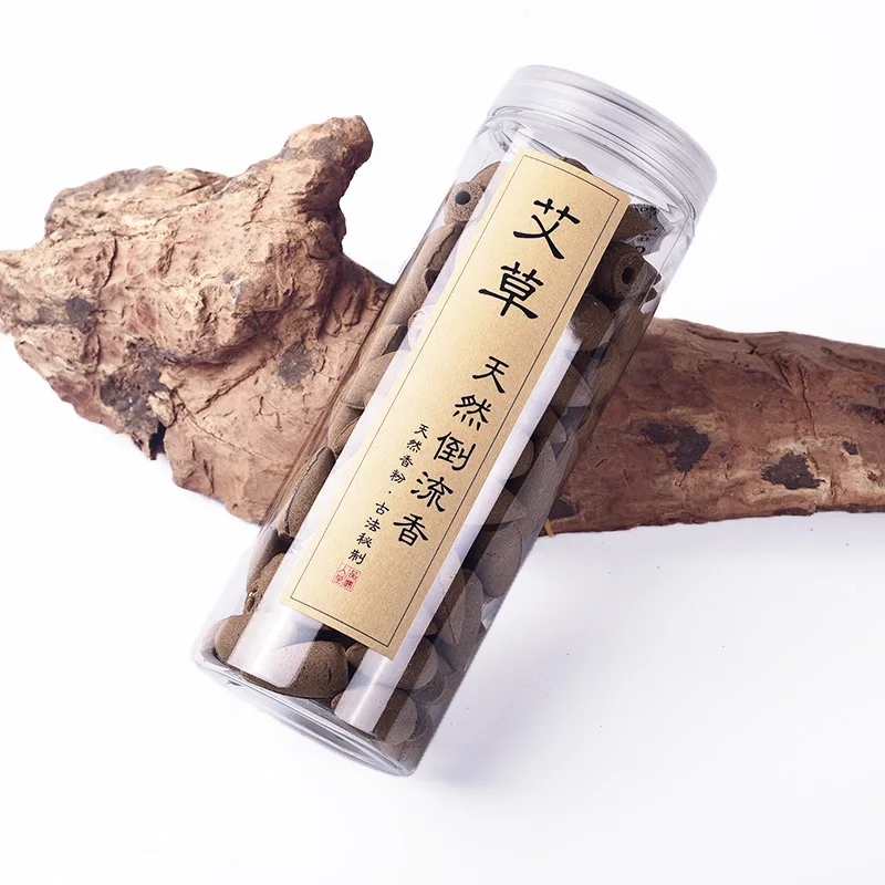 100 Pieces Incense Backflow Incense Sandalwood Aloes Cliff Cypress Incense Cone DIY Household Indoor Incense Soothing