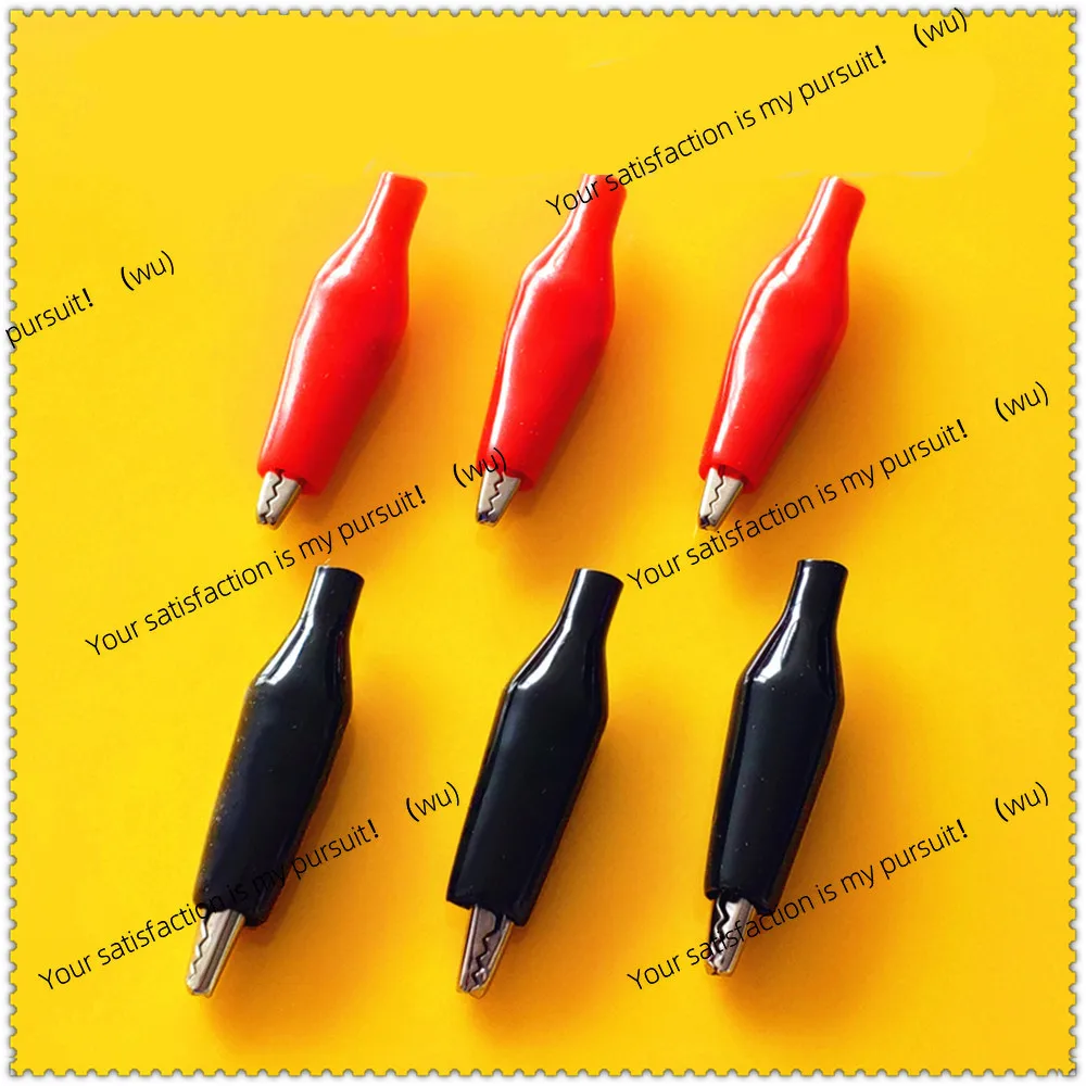 6 Pieces/Batch 28mm Metal Alligator Clip S4 Alligator Electronic Control Pliers for Testing Probe Meters.