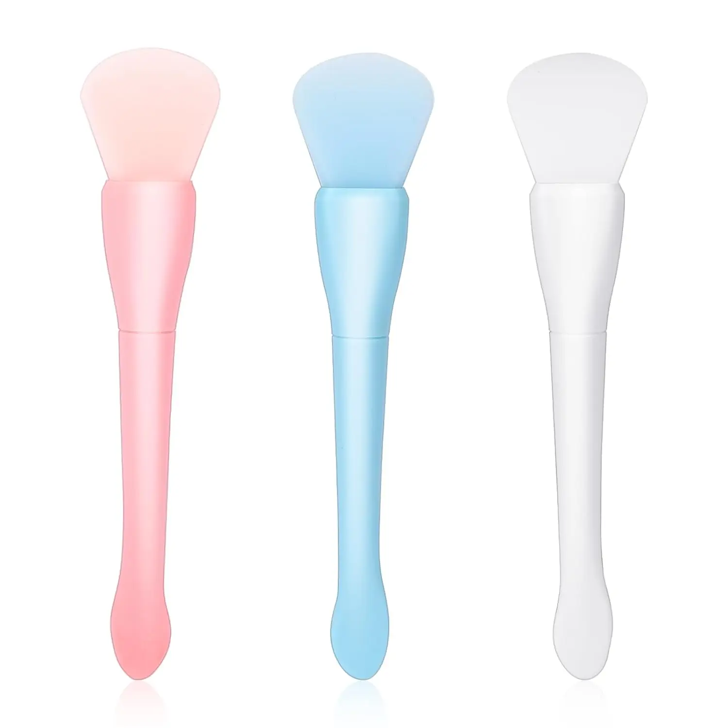 

2/3-Piece Silicone Mask Applicator Set, Soft Dual-Ended Hydrating Mask Brush, Facial Scrub & Skincare Lotion Application Tool