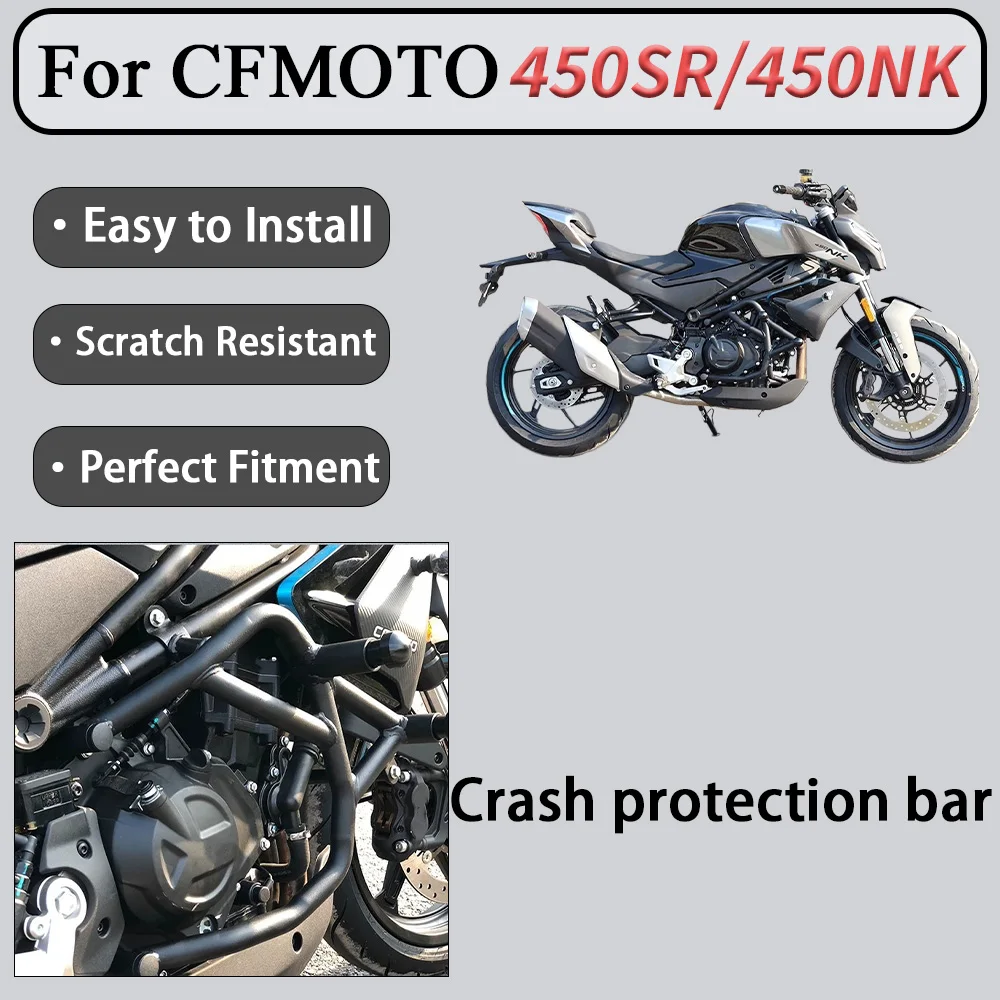 For CFMOTO 450SR SRS 450NK Racing Spring Crash Bar Vehicle Body Contour Fit No Play Shaking Easy-Install
