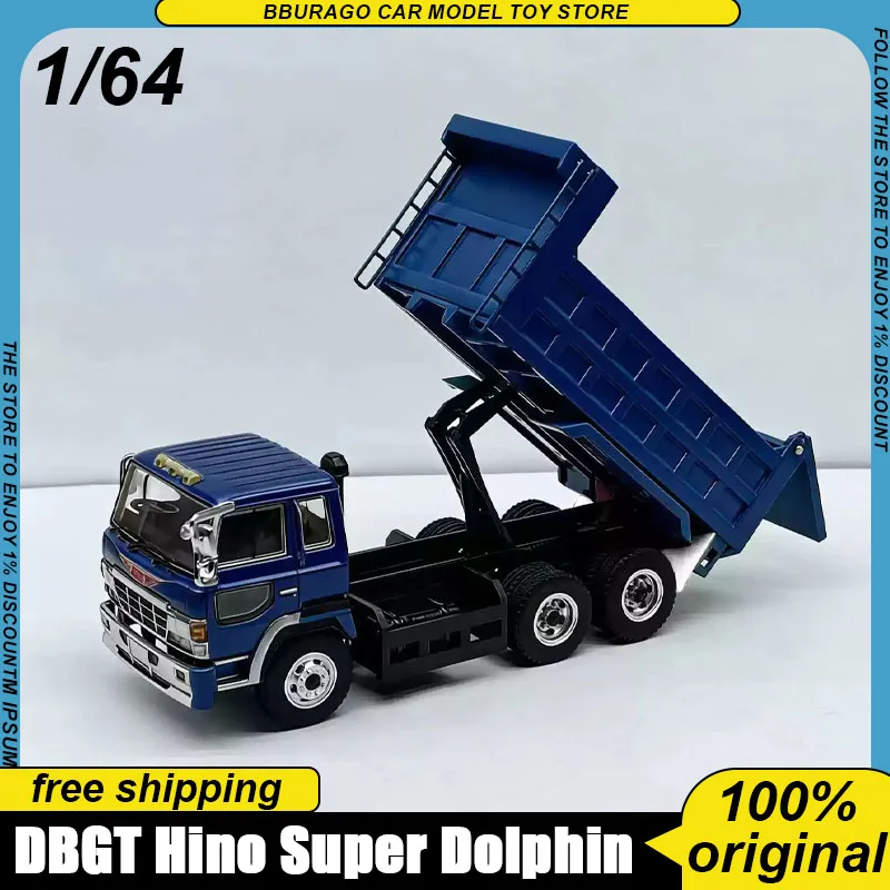 Réplica de camión volquete Hino Super Dolphin de Dbgt, escala 1:64, con diseño de ingeniería detallado, para coleccionistas, juguetes, adornos, regalos para niñas