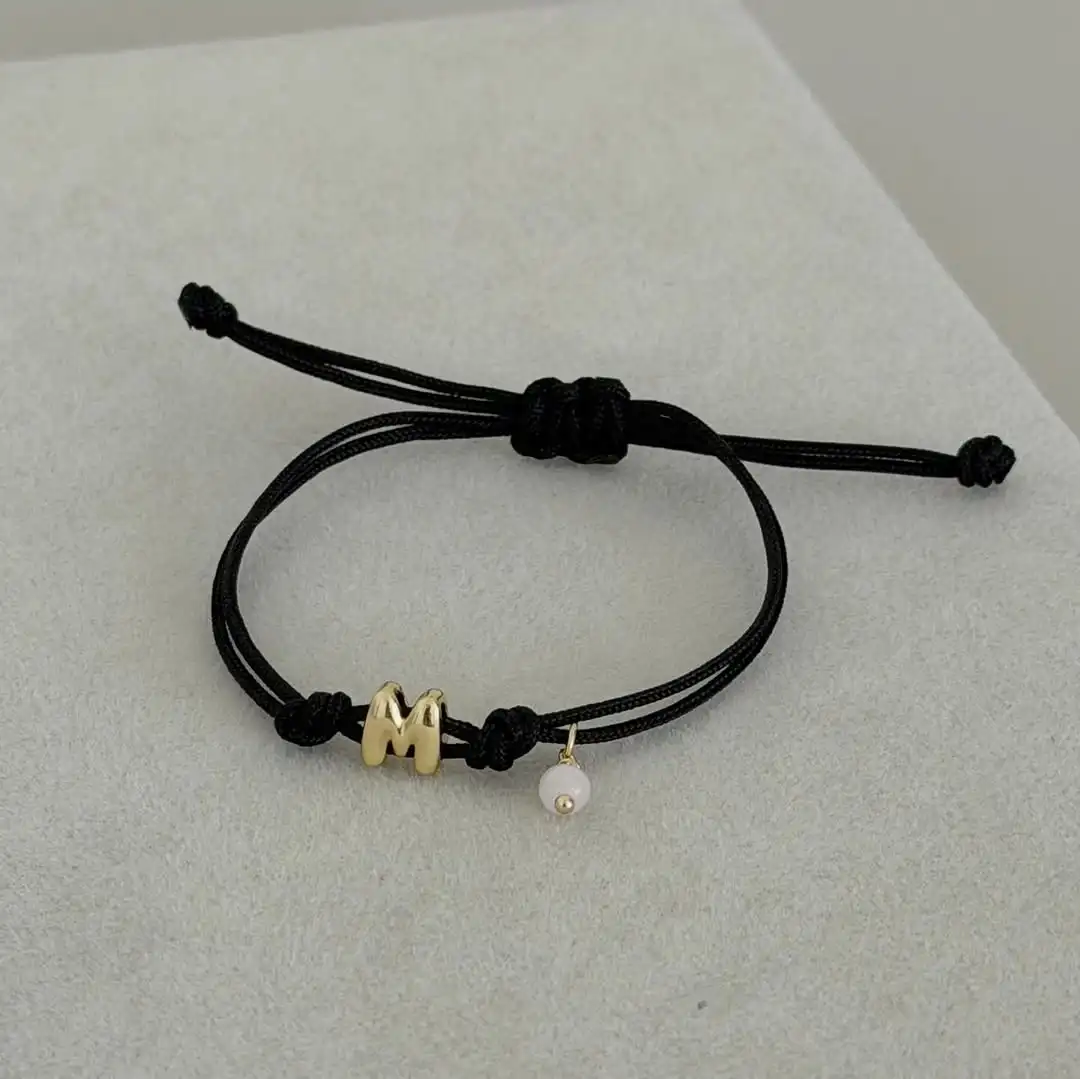 Vlen اسم مخصص سوار شخصية ثلاثية الأبعاد فقاعة رسائل أساور للنساء قابل للتعديل حبل الحد الأدنى اليدوية والمجوهرات هدية