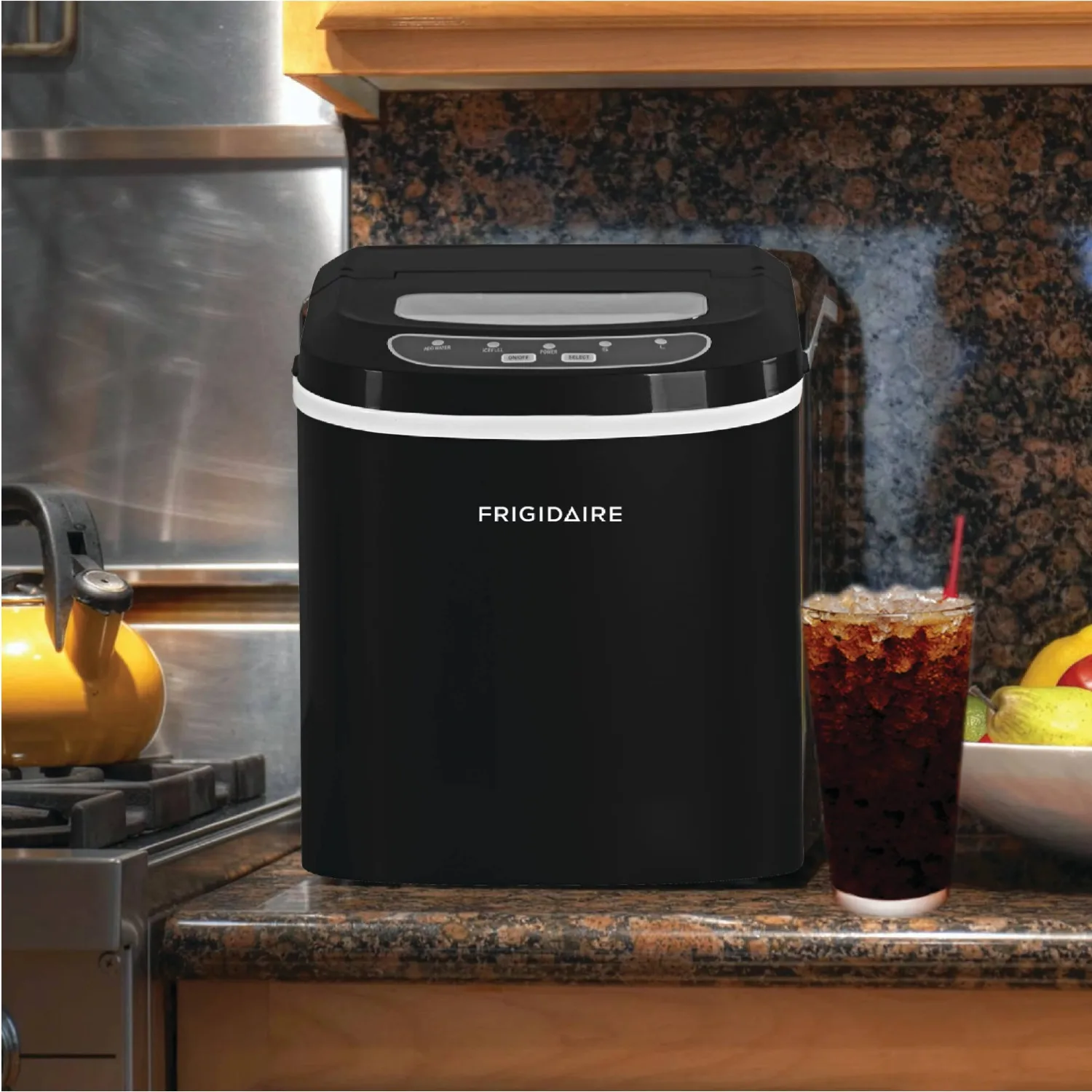 26lb. Portable Countertop Ice maker, Black, EFIC108