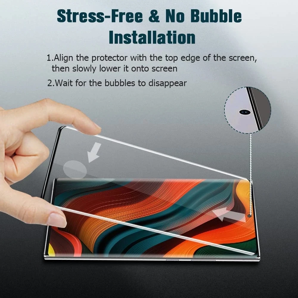 3D Curved Ultrasonic Fingerprint Tempered Glass For Google Pixel 6 Pro Plxel 7 Pro Screen Protector Glass Film