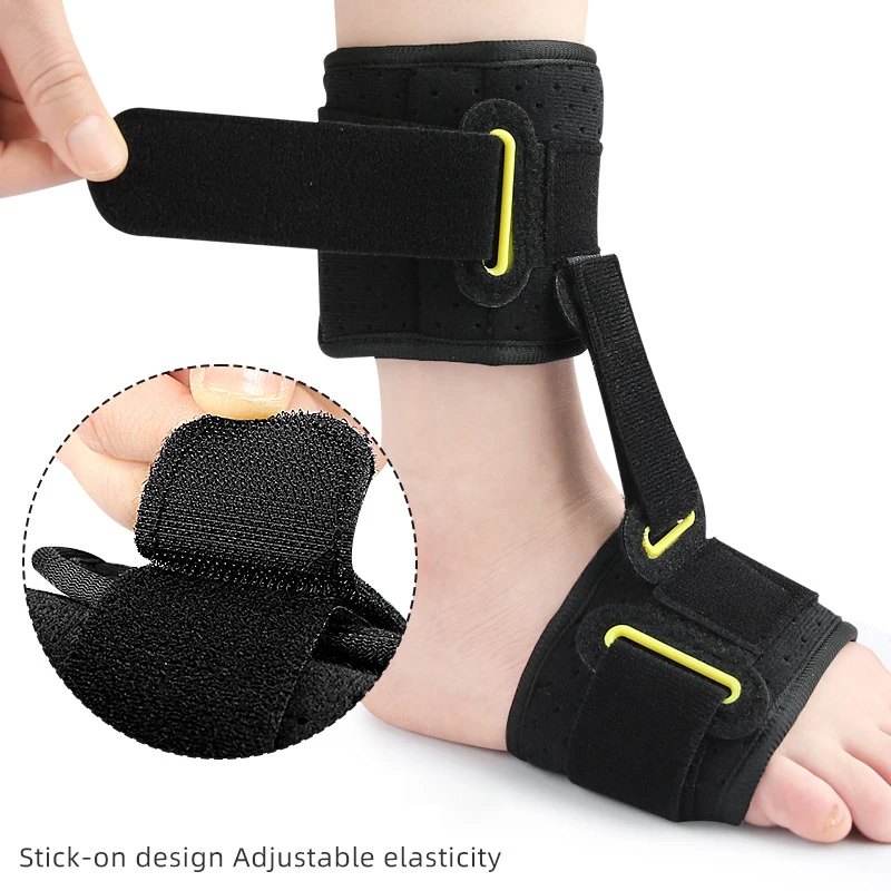 Adjustable Plantar Fasciitis Night Foot Splint Drop Orthotic Brace Elastic Dorsal Night Splint Foot Rehabilitation Stretch Strap