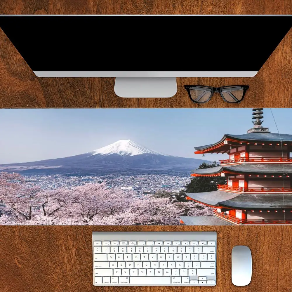 

Mouse Pad Nice Mount Fuji Large Mouse Pad & Computer Game Mouse Mat (35.4x15.7IN/31.5X15.7IN Map) (90 x40/80x40cm Map)