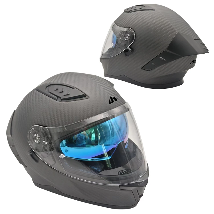 2026 Youth Personality Fashion Colors ABS Riding Safety Protection Carbon Fiber Motorcycle Helmet for Men