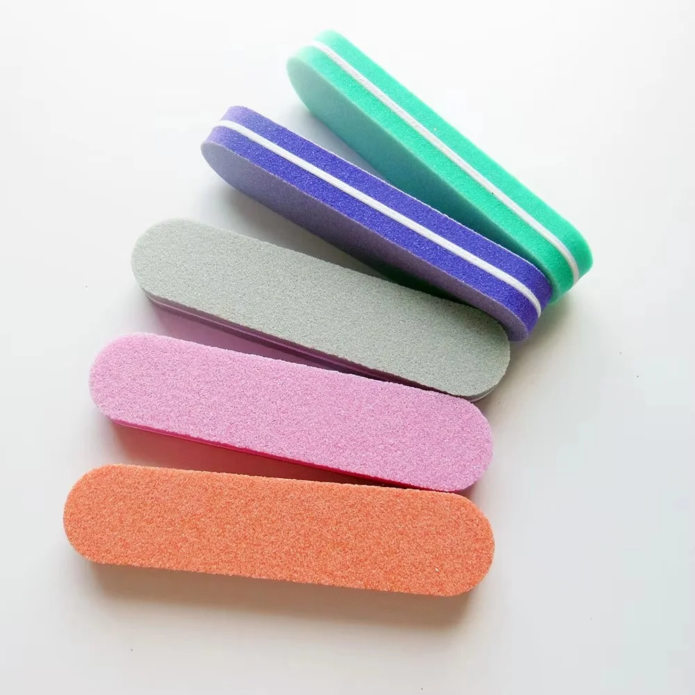 10 pcs/lot mini nail buffer file  nail sanding file  sponge boards  100/180