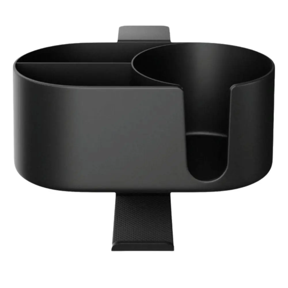 

Aluminum Alloy Desk Cup Holder ABS Plastic Black 2 in 1 Desk Storage Multi-Functional White Clip-on Cup Holder Organizer Chair