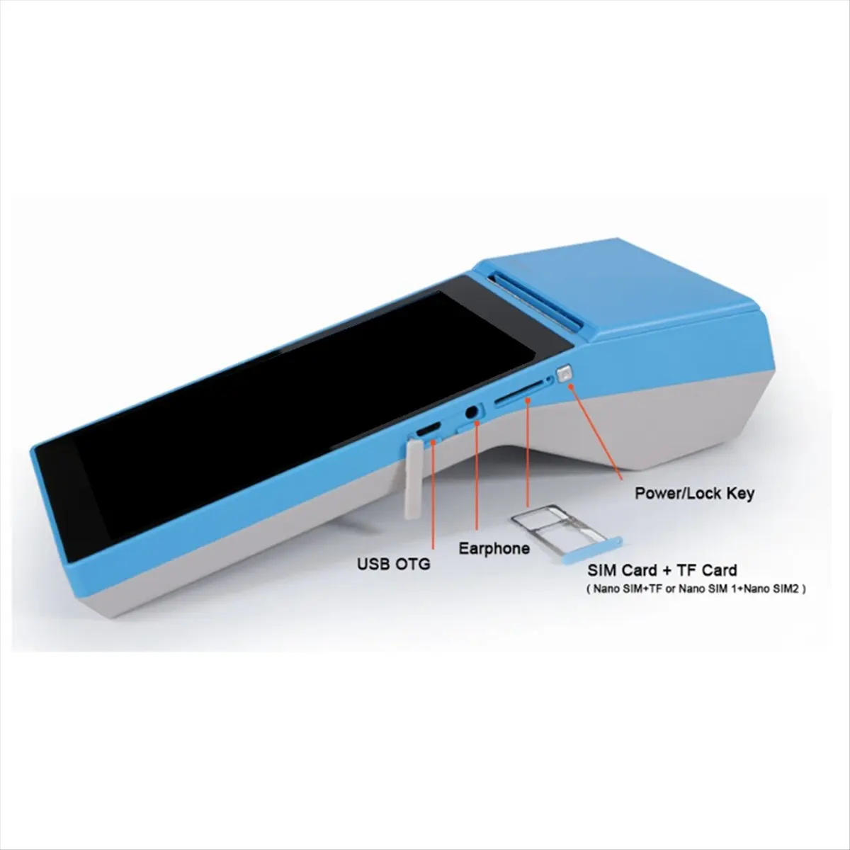 Top Sale SP01 POS System for 5.5 Inch BT WIFI Android PDAs POS Terminal Handheld POS