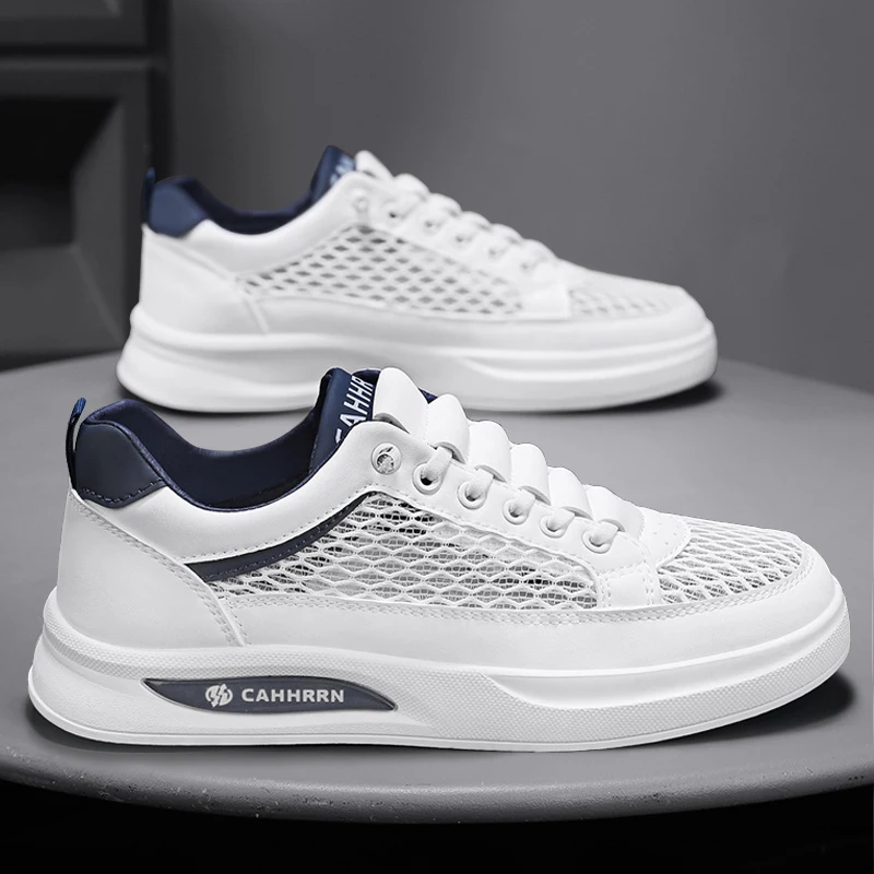Light Canvas Upper Men Skate Footwear Breathable Comfort Fit Non Slip Bottom All Match Daily Street Casual Flat Walking Sneakers
