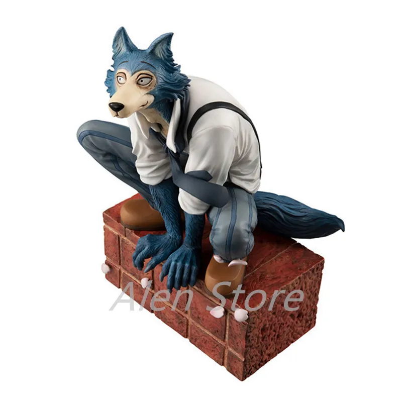 BEASTARS Legoshi Anime Figure Toys Timber Wolf Legosi PVC Action Figure Toys Squatting Collectible Model Doll Gift 17cm