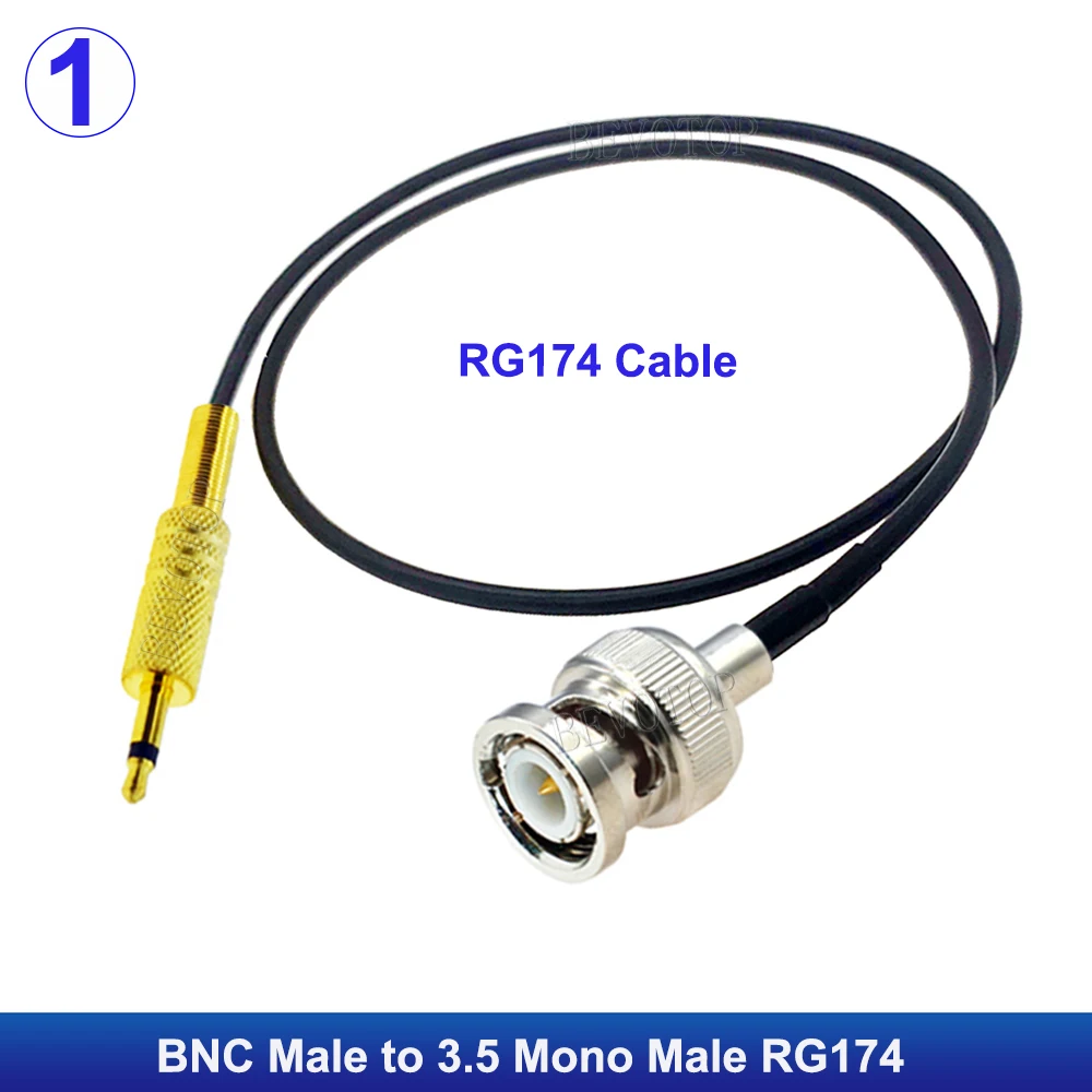 Vecys 2 Adattatori BNC Femmina A N Maschio A 90° – 50 Ohm, Placcati Oro, 0~3GHz Per Antenne - 4