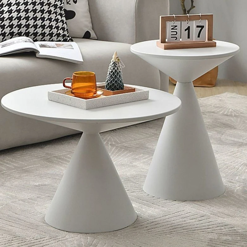 Modern Coffee Table Multi-scenario Use Room Desks Metal Tea Table Round Living Room Furniture Decoration Items Unique Design