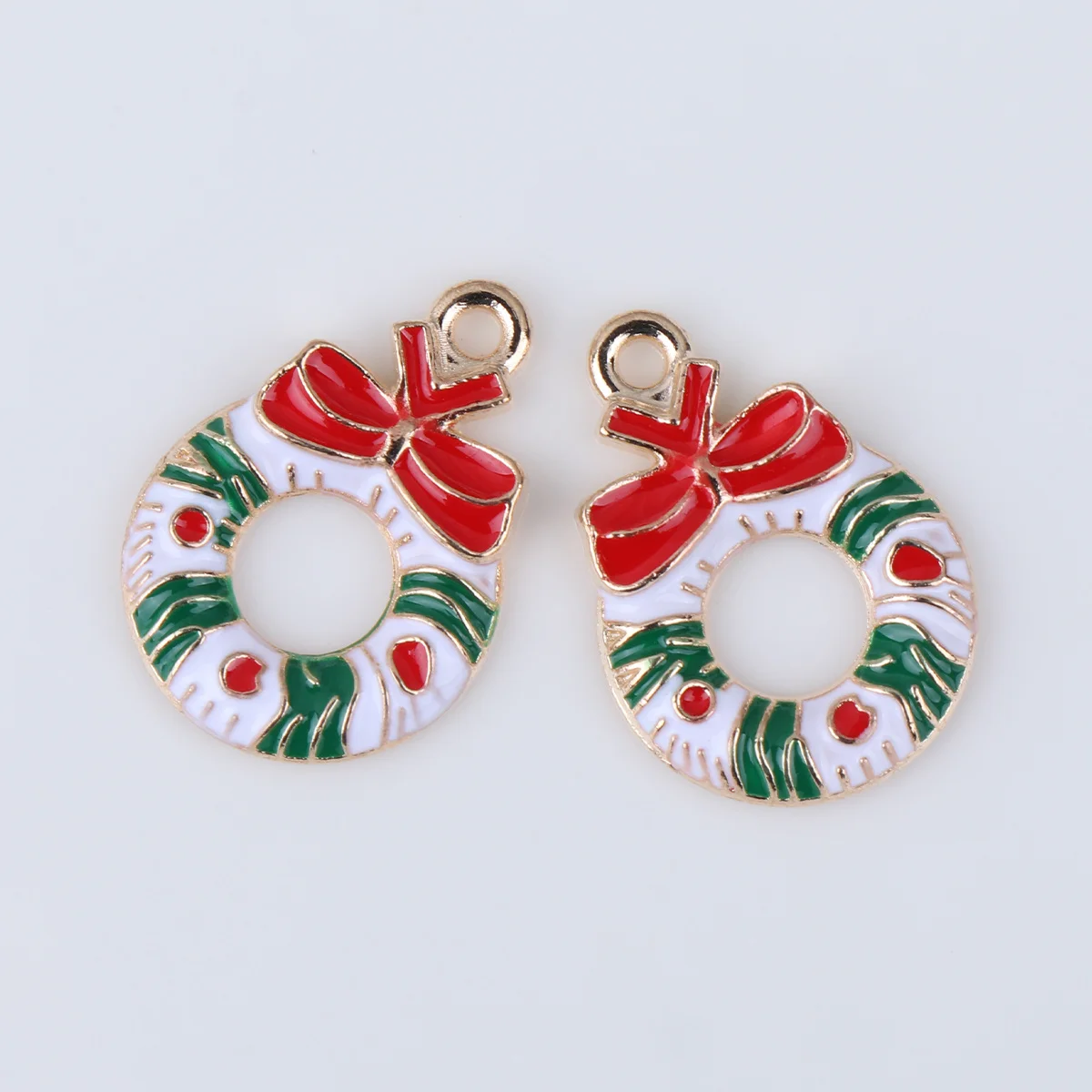 

10Pcs Christmas DIY Earrings Jewelry Making Charms Exquisite Classical Design Necklace Bracelet Dangle Scrapbooking Keychain