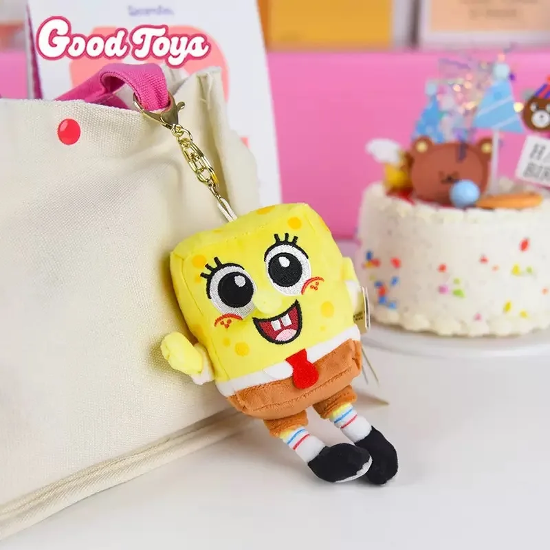 

Kawaii New Spongebob Plush Toy Doll Keychain Pendant Patrick Star Mr. Krabs and Squidward Bag Pendant Girls Birthday Gift