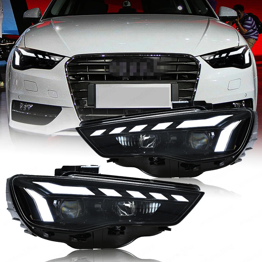 

Автомобильные передние фары для Audi A3 8V 2013-2020 S3 RS3 Седан Хэтчбек Светодиодные авто фары в сборе Обновление RS Стайлинг Аксессуары