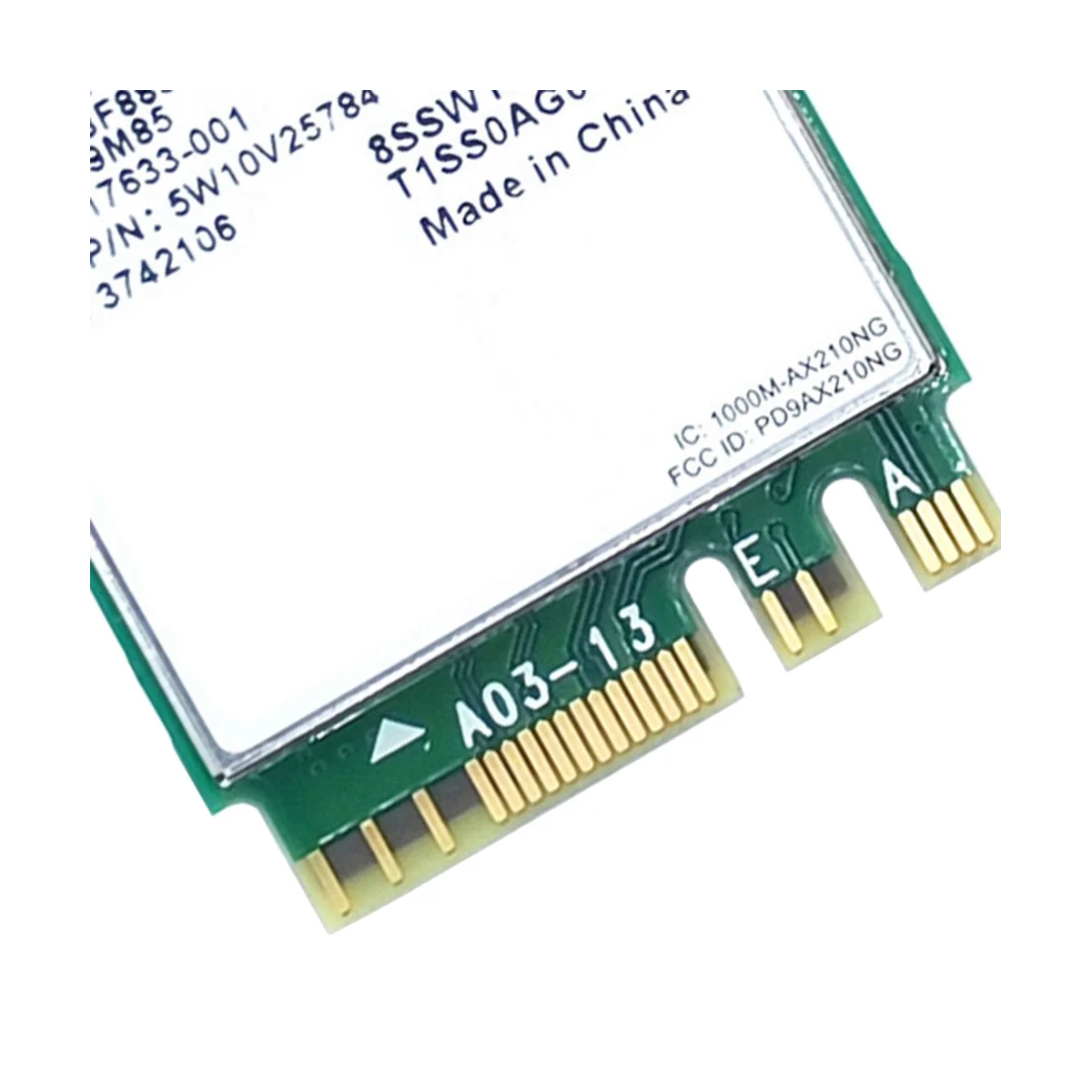 Placa de rede WiFi AX210, adaptador sem fio, banda dupla, 2.4GHz, 5G, WiFi, 6E, M.2, NGFF, 802.11A, Bluetooth 5.2, AX210NGW