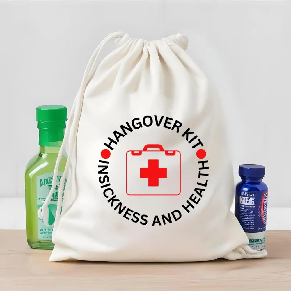 Insickness and Health Favor Bags-Custom Hangover Kit Bags-Personalized Wedding Hangover Bags-Bach Party-Hen Party-Emergency Kit