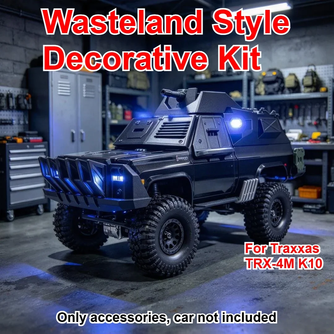 1/18 RC Pickup Truck Vehicle Wasteland Style Kit Custom Model Number For Traxxas TRX-4M K10 Decorative Styling Upgrade Parts