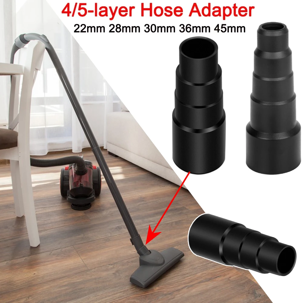 4/5-layer Vacuum Cleaner Connector Accessory 22mm 28mm 30mm 36mm 45mm Dust Extraction Hose Adapter Connector Durable Replacement