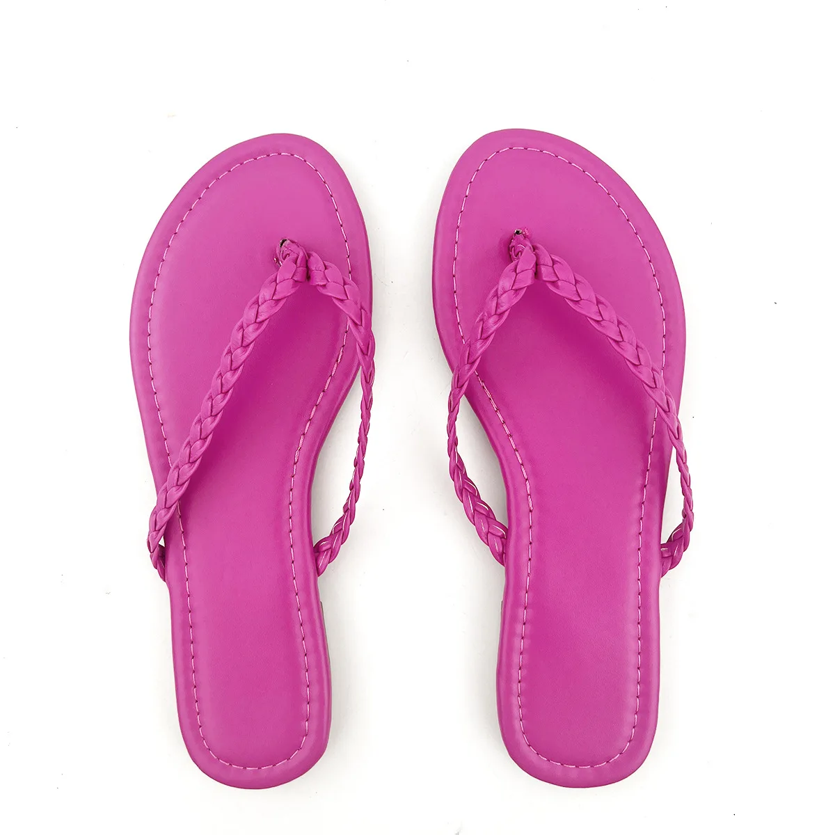 2024 Women Slippers Lightweight Clip Toe Flat Slides Sandals Thick Sole Ladies Flip-flop Shoes Outdoor Beach Slippers Slides