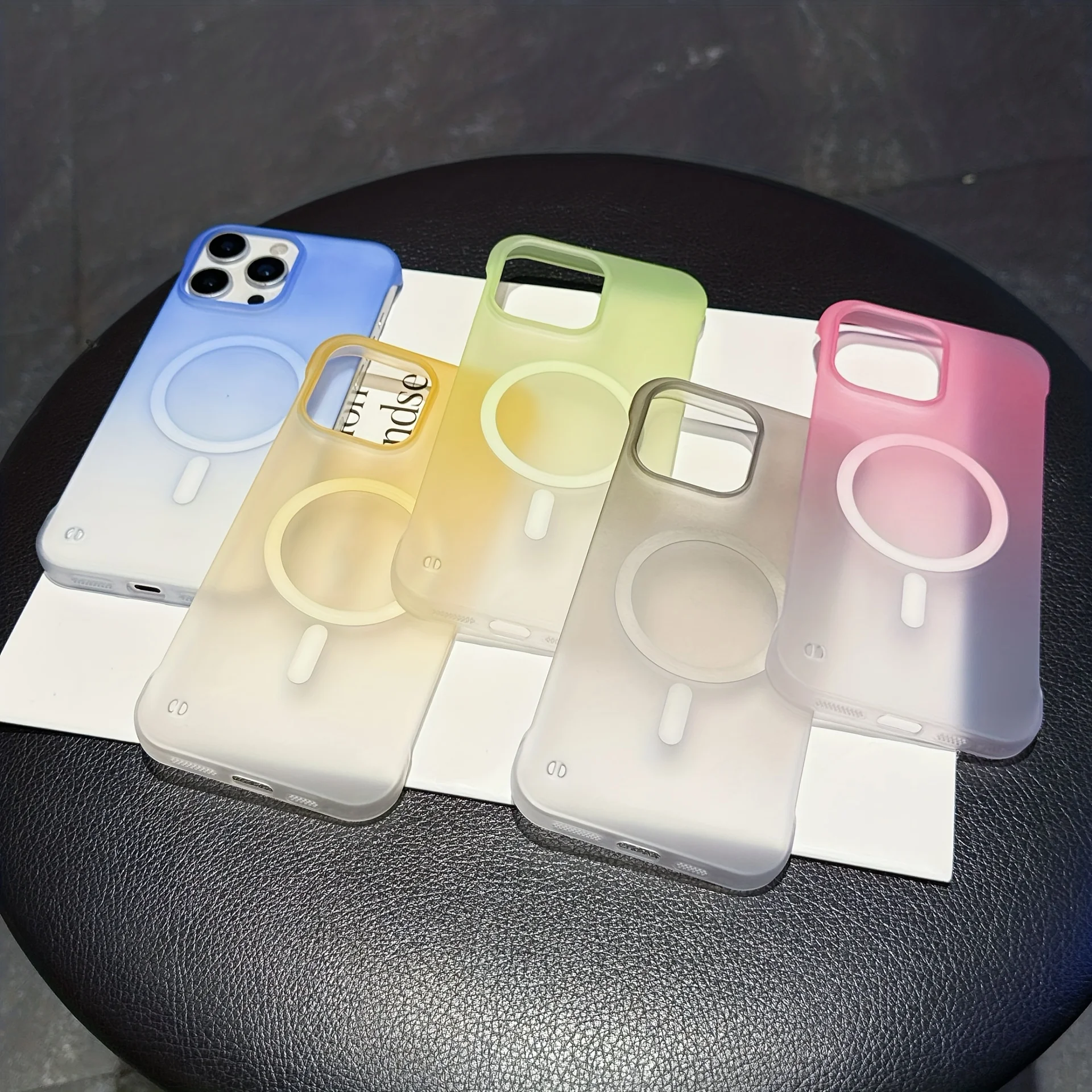 2025 جديد 2 في 1 شحن مغناطيسي شفاف غير لامع مقاوم للصدمات لهاتف iPhone 17 Air 16 Pro Max 15 14 Plus 13 12 11 #5