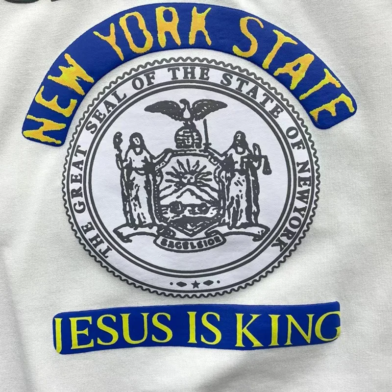 Hip Hop Fashion Kanye West T-shirt Streetwear High Quality O-Neck Casual Couple Letter Printing Oversize Men Woman Jesus Is King