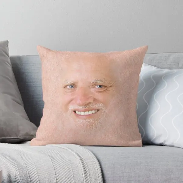 

Hide The Pain Harold Printing Throw Pillow Cover Home Bed Sofa Bedroom Office Comfort Anime Pillows not include One Side