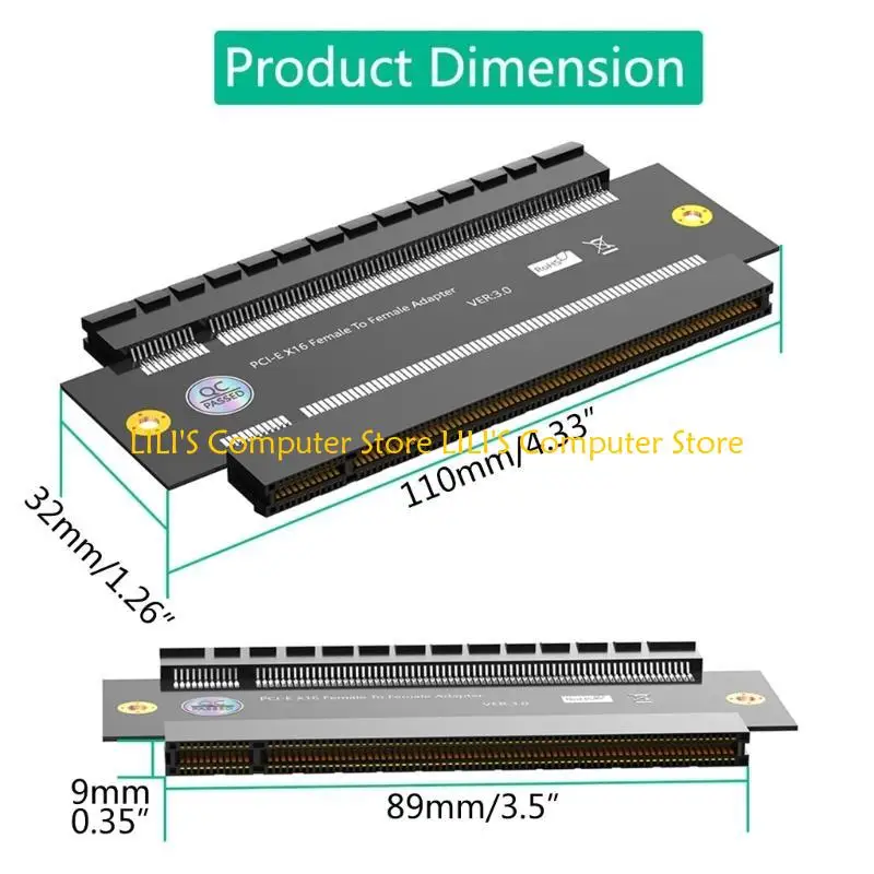 A52B đáng tin cậy PCIExpress Bộ chuyển đổi tốc độ cao của phụ nữ sang nữ