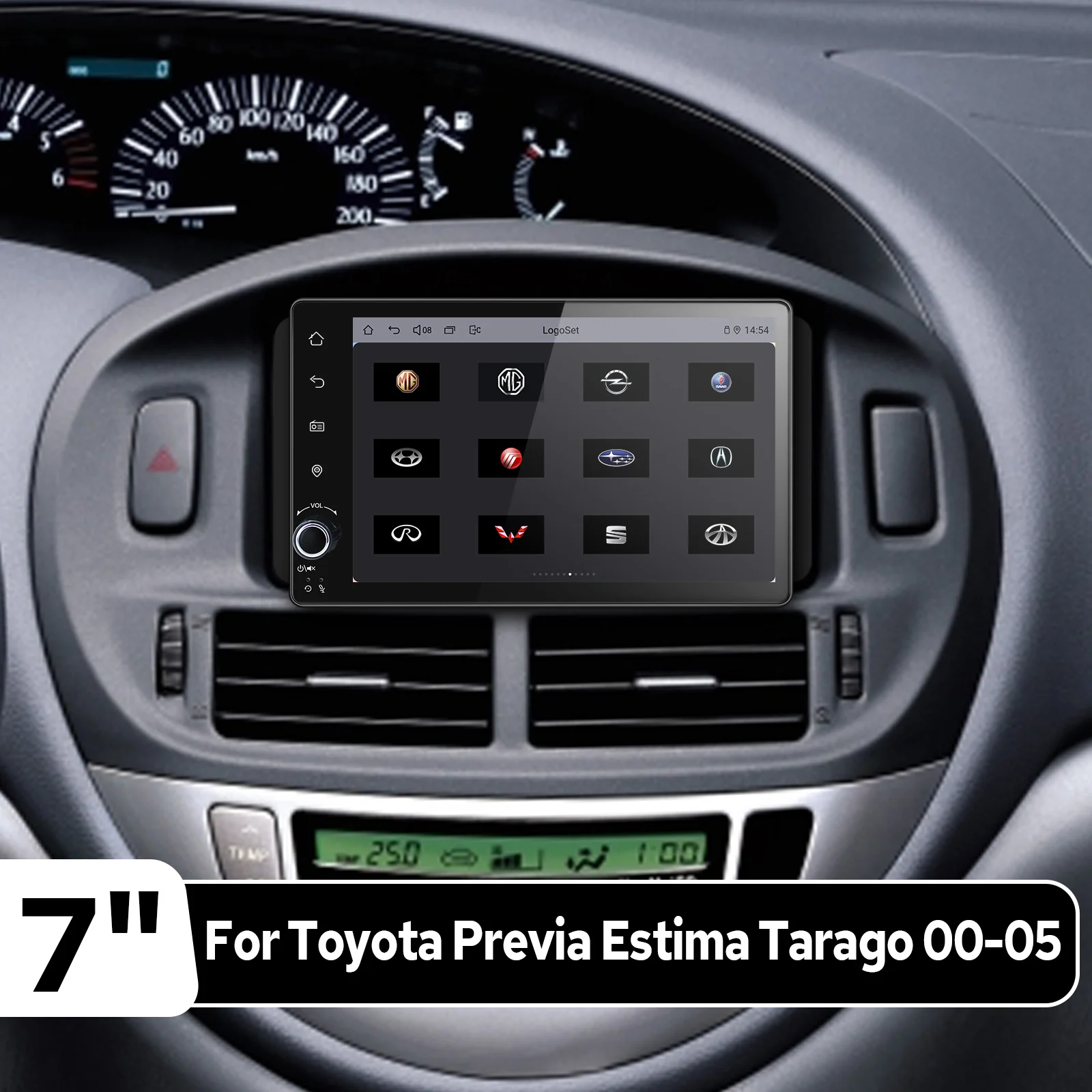 

JOYING 7"Android Car Stereo Radio for Toyota Previa Estima Tarago 2000-2005 Wireless CarPlay Android Auto Plug&Play 1280×800 HD