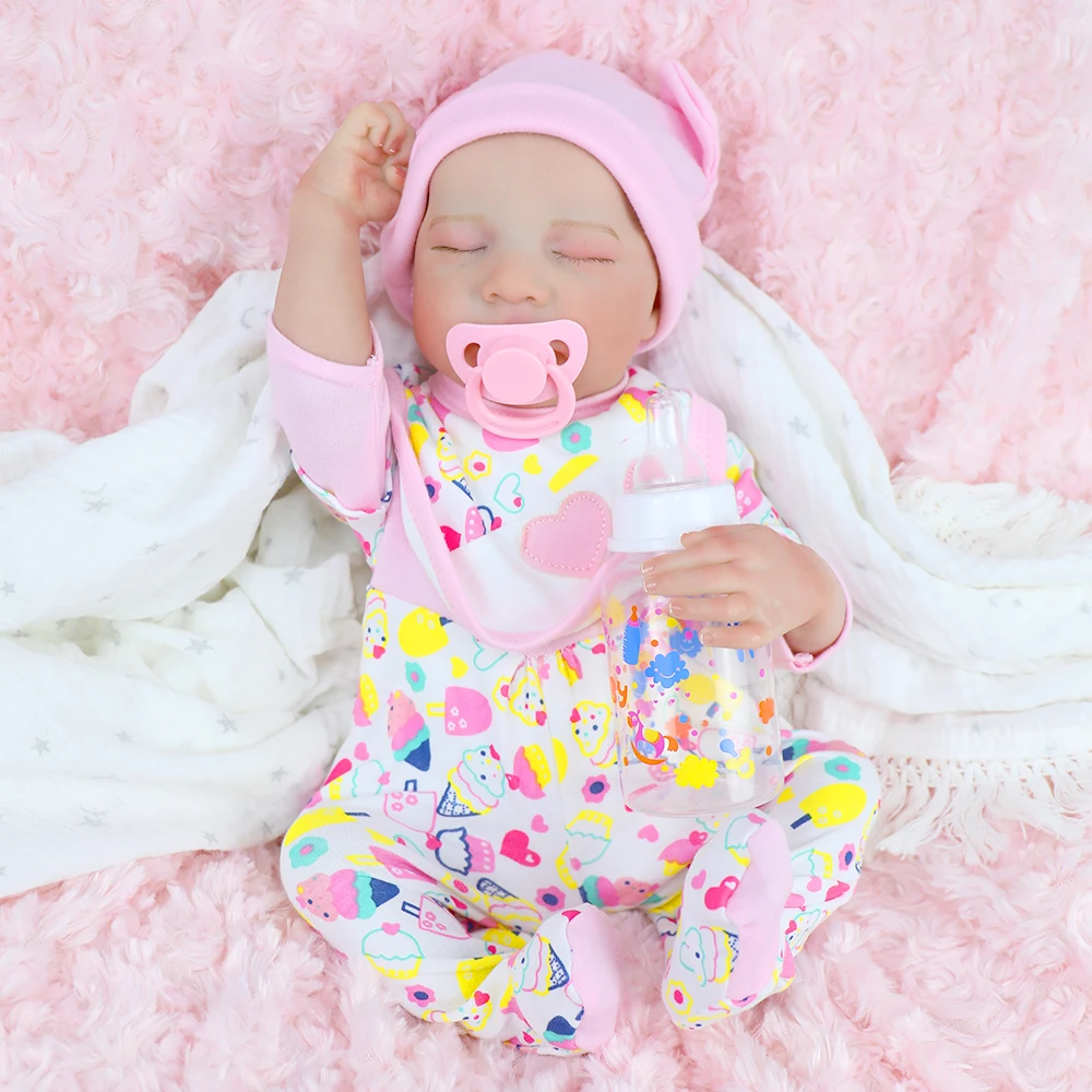 18 inch realistische herboren babyslaappop meisje Levi met handgeschilderd haar 3D huid verzamelbare kunstpop kerstverjaardagscadeau