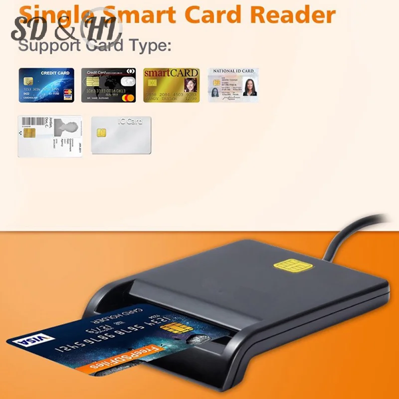 Usb Smartcard Lezer Micro Sd/Tf Geheugen Id Bank Elektronische Dnie Dni Citizen Sim Cloner Connector Adapter Id Kaartlezer